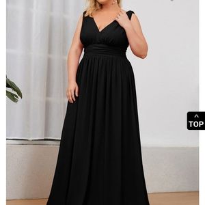 Black Long Bridesmaid Dress Size 18
